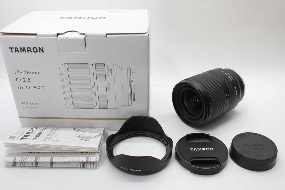 【動作美品】タムロン TAMRON 17-28mm F/2.8 Di III RXD FOR SONY (Model A046) 動作確認済 元箱 その他