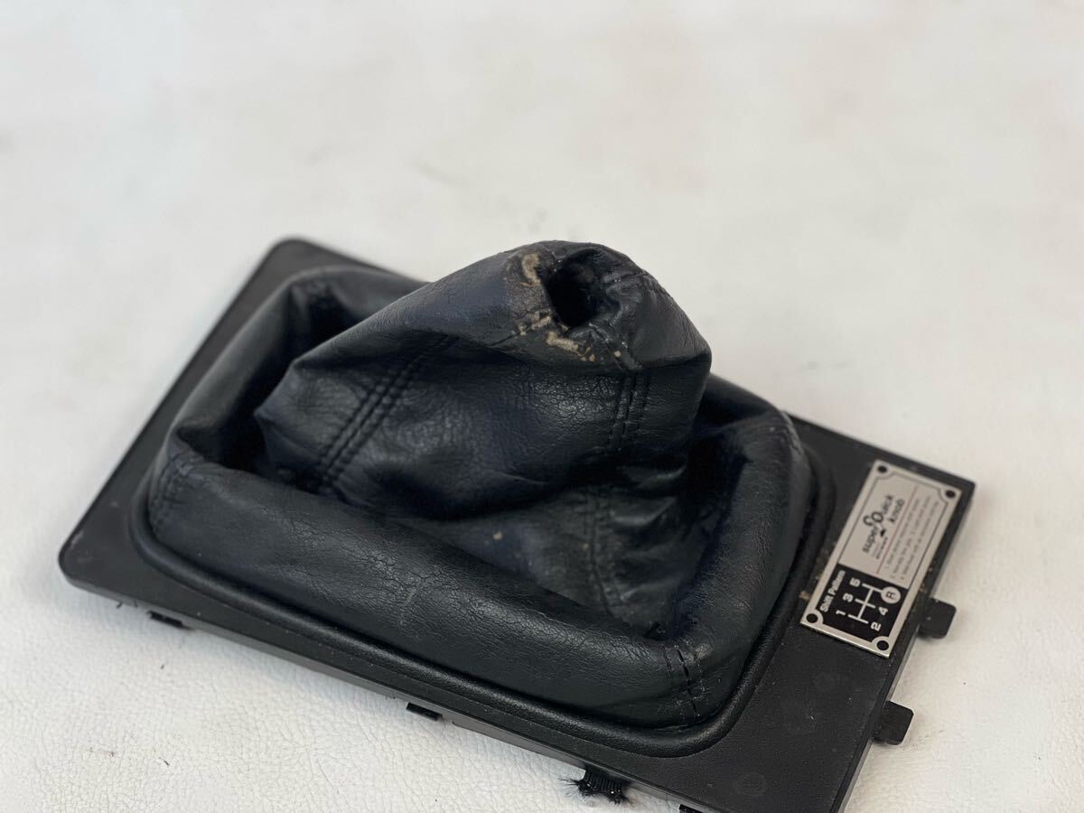 日産 純正 シフトパネル MT フェアレディZ Z31 5速 Super Quick Knob プレート付き 內(nèi)裝 インテリア 舊車 シフトブーツ パネル ダットサン 