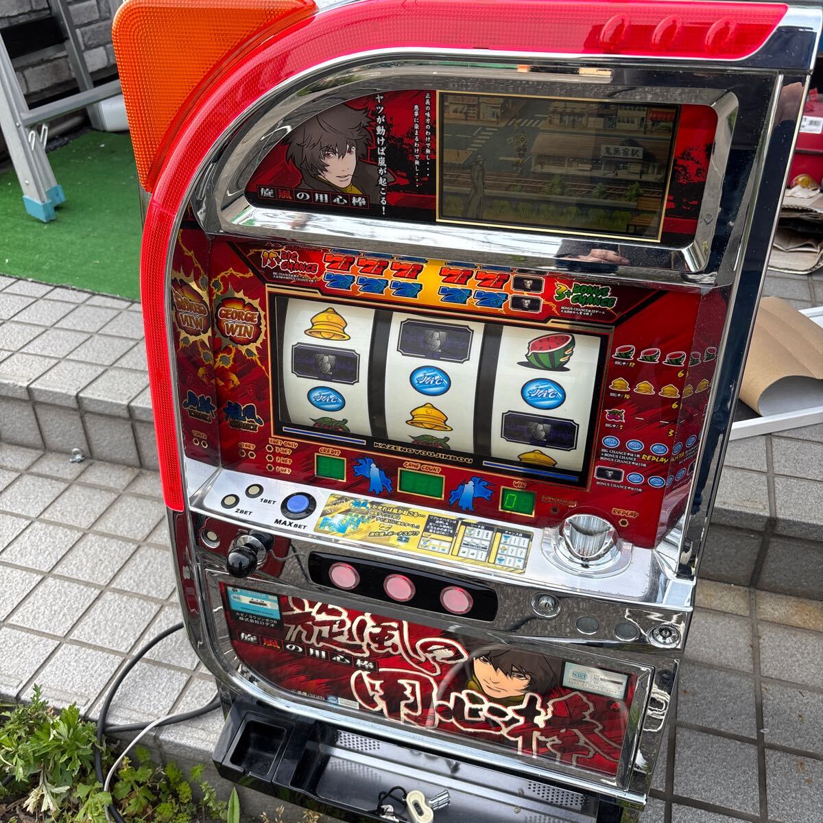 良品 ロデオ パチスロ 4号機 初代 旋風の用心棒 コイン不要機