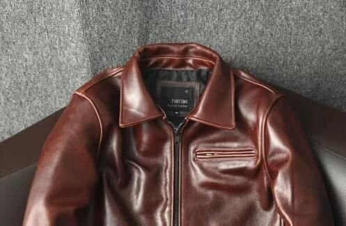 高級感★ レザージャケット 牛革 シングルライダース 本革 革ジャン カウハイド カーコート バイクジャケット メンズファッション S～5XL
