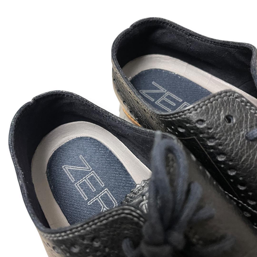 Cole Haan コールハーン ゼログランド ウイングチップ シューズ 8M 黒 ブラック