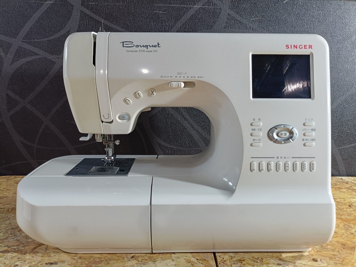 (UF119)SINGER компьютер швейная машина Computer 9700 super DX певец рукоделие шитье ручная работа рукоделие текущее состояние товар 