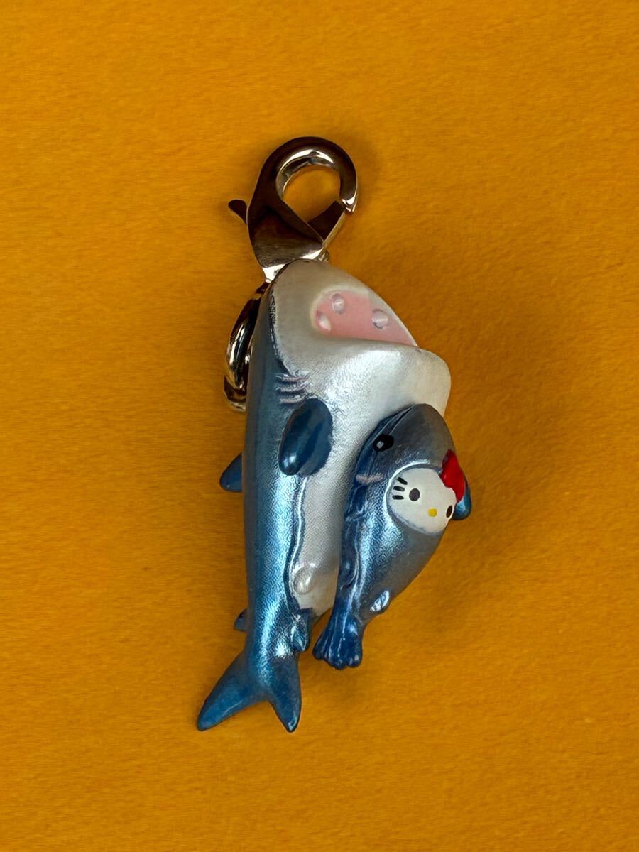 ★レア★未使用品★水族館限定 AQUARIUM アクアリウム ファスナーマスコット根付け★コバンザメ サメ★ご當(dāng)?shù)廿匹?ハローキティ 