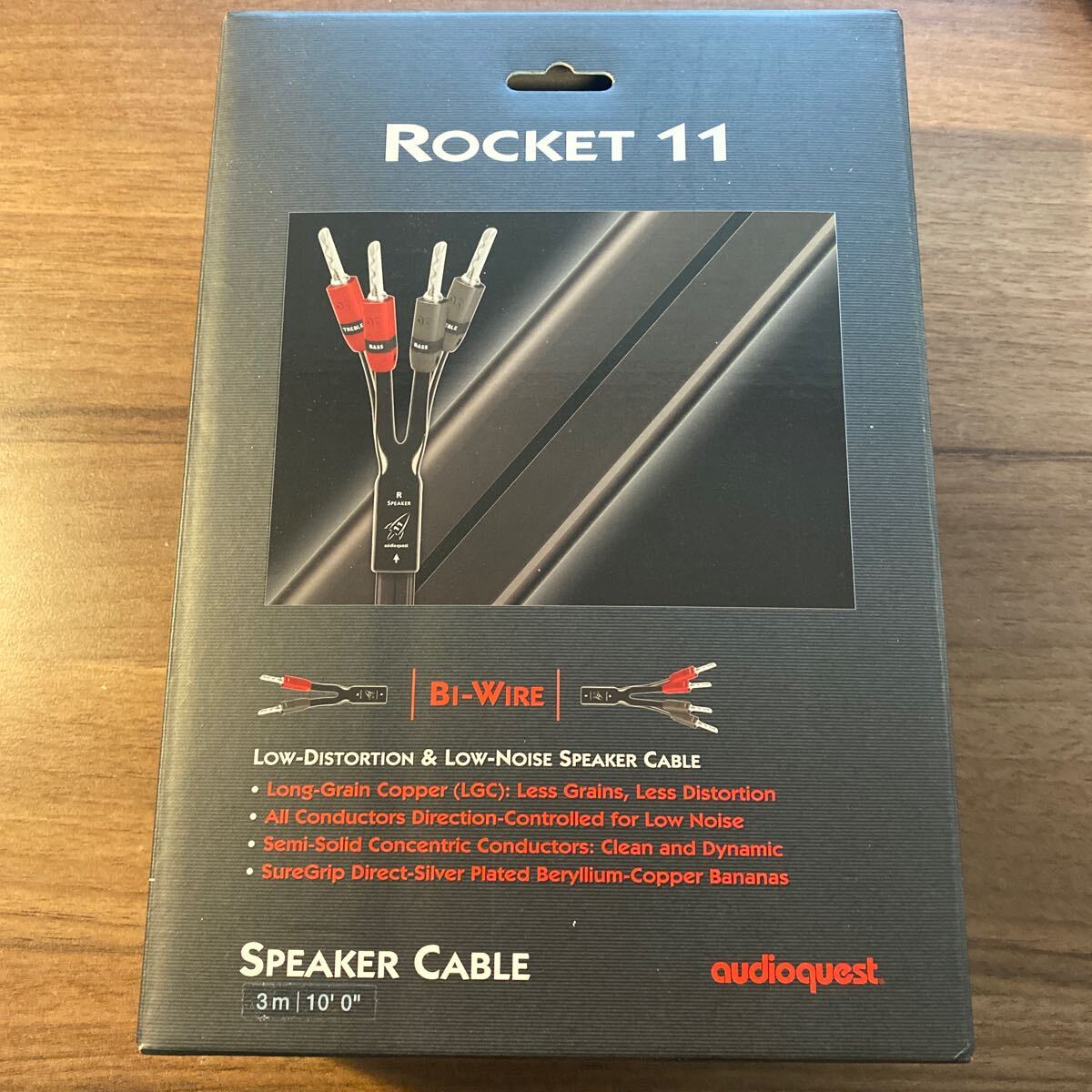 【新品、未使用】 audioquest ROCKET11 3m AUDIOQUEST Rocket 11 Speaker Cable 3m Pair
