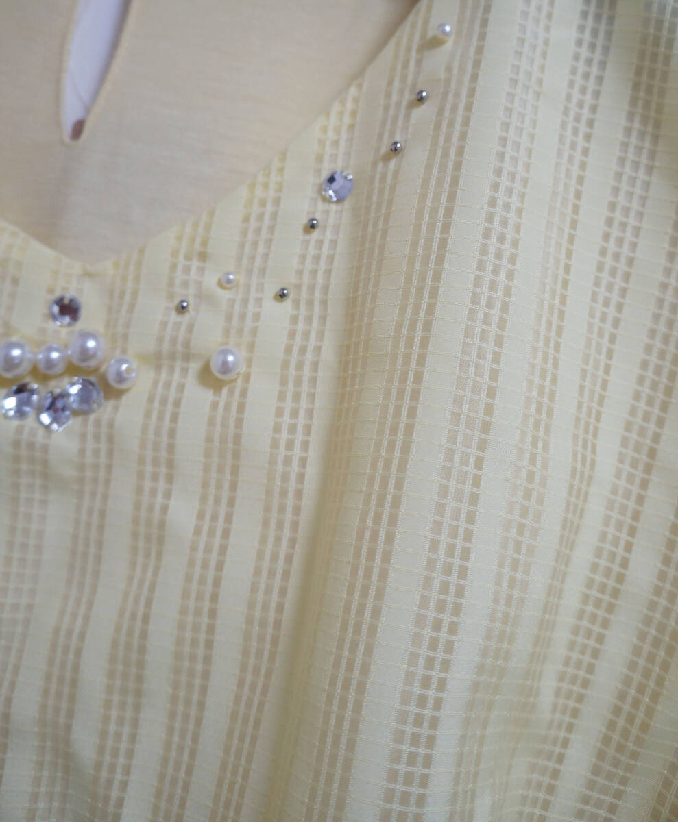 ●新品/プルオーバー/ブラウス/ビジュー/裾フリル/5L/レディース●x0016_画像4