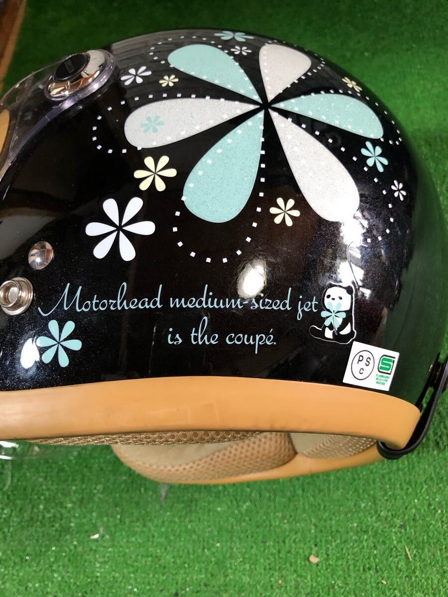 MOTORHEAD モーターヘッド COUPE ジェットヘルメット レディース 57-58cm 