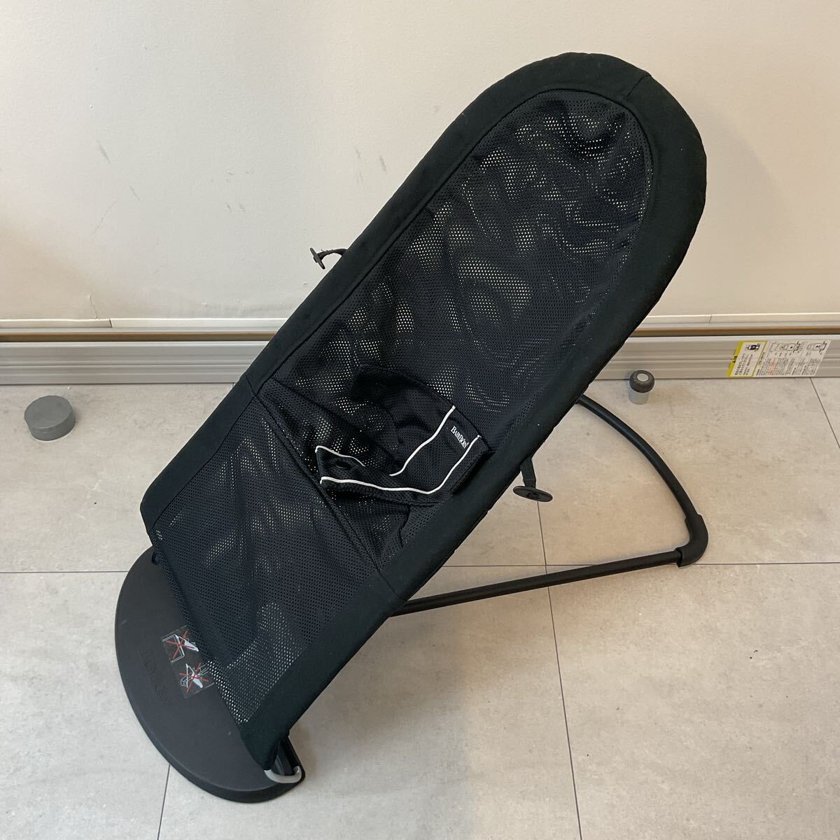 【Kー1820】BABYBJORN ベビービョルン バウンサー ブラック メッシュ 黒