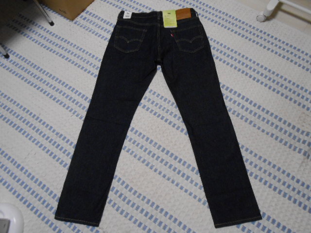 新品!リーバイス プレミアム511 W34・L32 ビッグE ワンウォッシュ 045115025 濃紺 501XX スリム リンス リヨセル_画像9