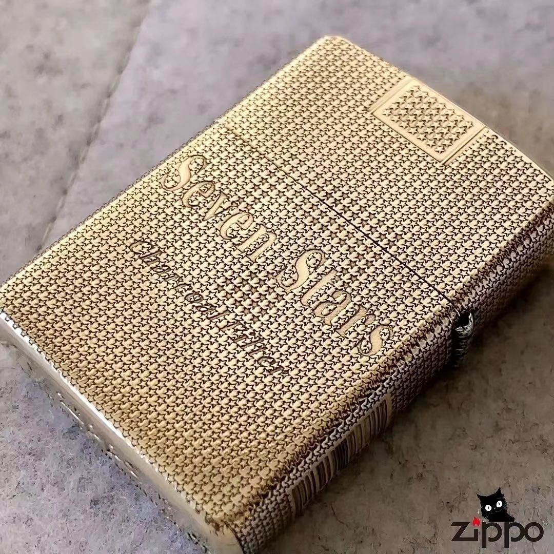 限定 Seven Stars ZIPPO ライター 新品 ZIPPO ジッポー オイルライター 真鍮制 未使用