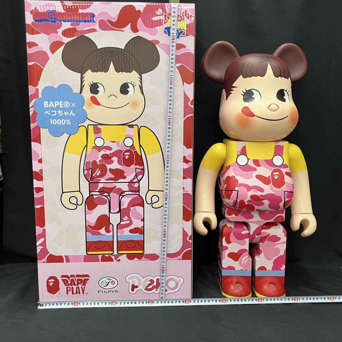 BE＠RBRICK BAPE® × ペコちゃん 1000%（ピンク）