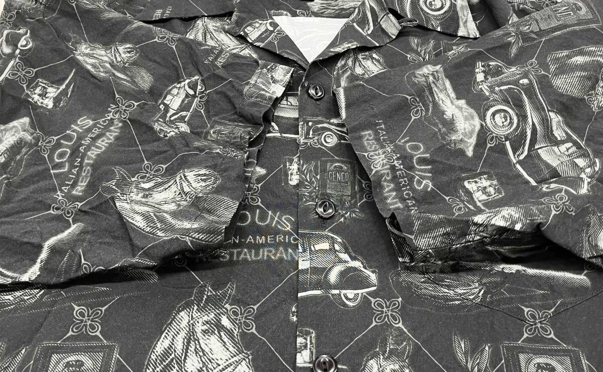Schott ショット 782-4223001 The Godfather ゴッドファーザー レーヨン 半袖シャツ L ブラック 夏