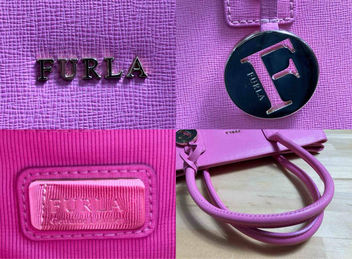 FURLA フルラ リンダ トートバッグ ピンク_画像7