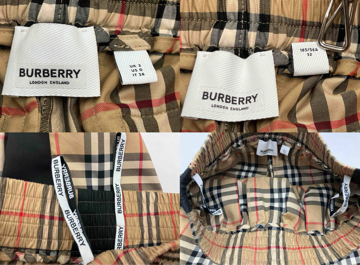BURBERRY バーバリー パンツ サイドライン ノバチェック ウエスト約62cm