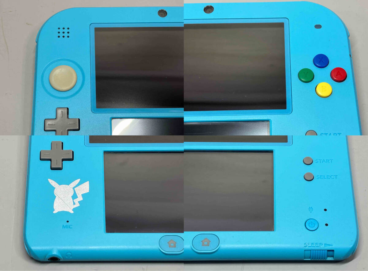 ニンテンドー2DS ポケットモンスター サン・ムーン ライトブルー (FTRSBDAA) 本体のみ_画像2