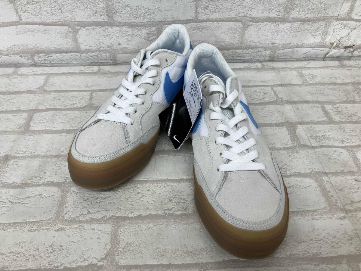 WMNS SB ZOOM POGO PLUS "WHITE UNIVERSITY BLUE GUM" DR9114-100 (サミットホワイト/ホワイト/ガムライトブラウン/ユニバーシティブルー)