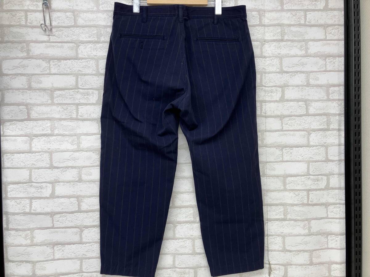 COMME des GARCONS HOMME RM-P029 コムデギャルソン ロングパンツ ストライプ柄 ネイビー レッド ホワイト メンズ M