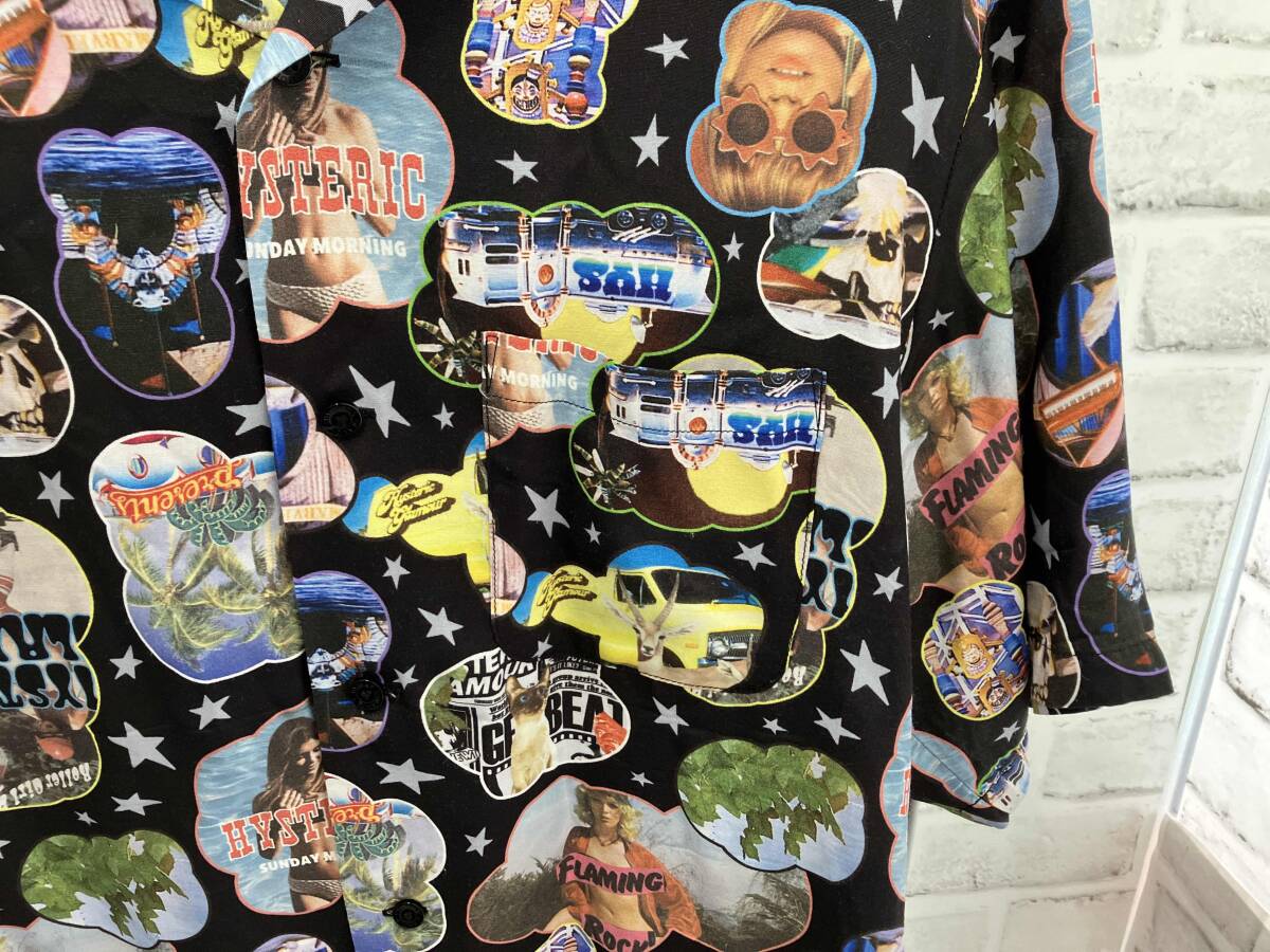 HYSTERIC GLAMOUR/アロハシャツ/総柄/Mサイズ/ヒステリックグラマー/レーヨン/02211AH07