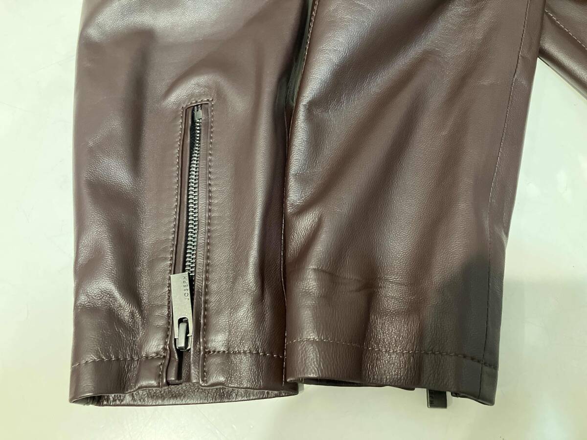 [ с биркой ]JOSEPH HOMMEjosef Homme свет Ram napa кожа Single Rider's LWJHSA0102 жакет Brown 46