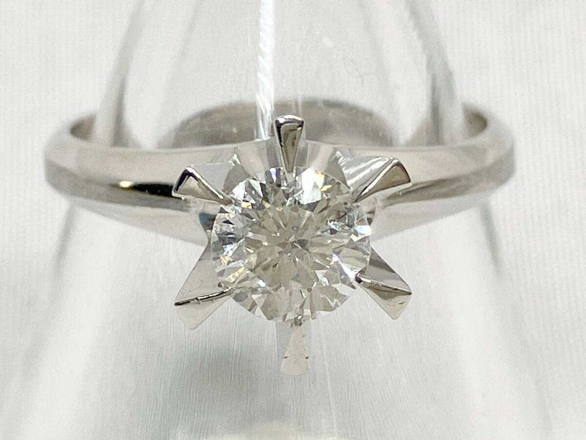 ダイヤ指輪　立爪　ダイヤリング　PT900 鑑定書　0.24ct Gカラー　VVS1 Good 14号 4.6g  造幣局プラチナPt900○0.24Ct立爪ダイヤモンドリング指輪12.5号！MJ-