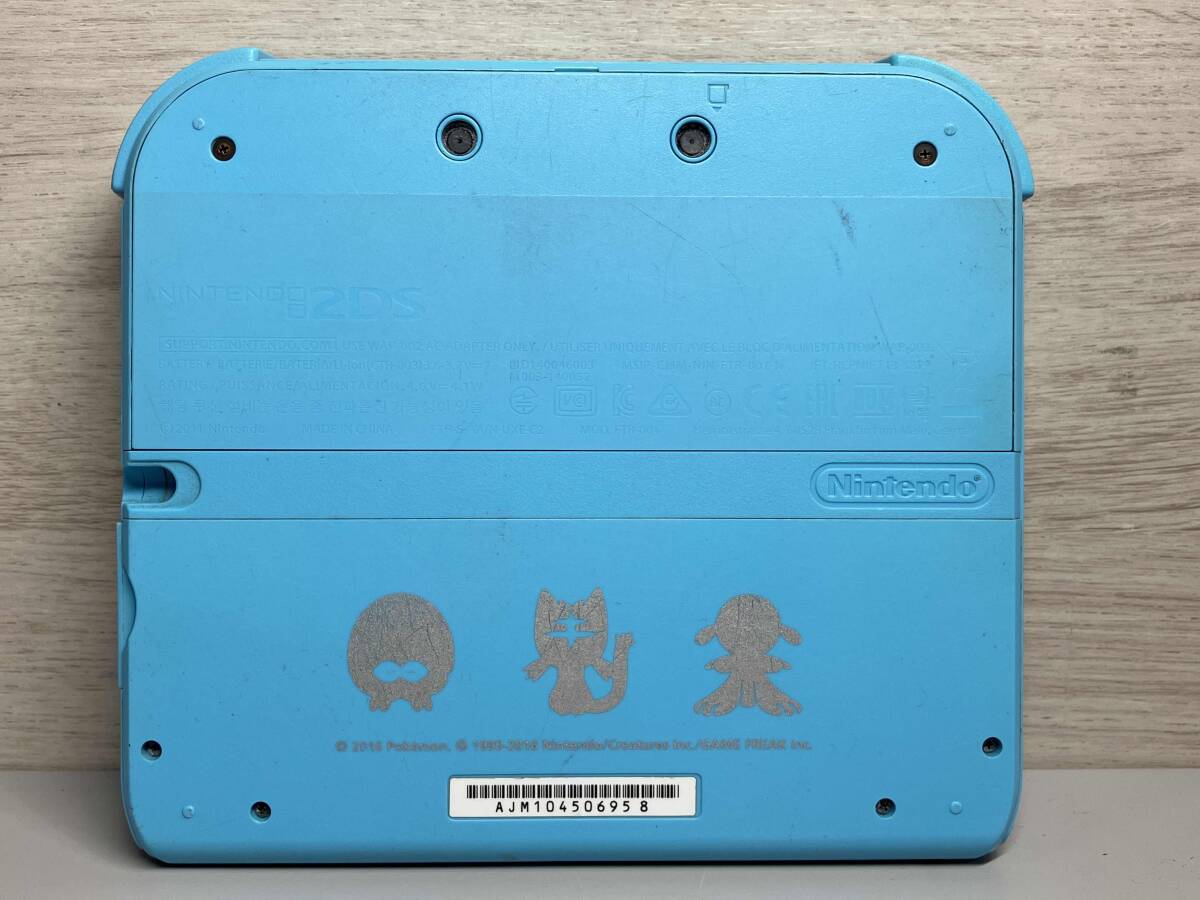 ニンテンドー2DS ポケットモンスター サン・ムーン ライトブルー (FTRSBDAA) 本体のみ_画像4