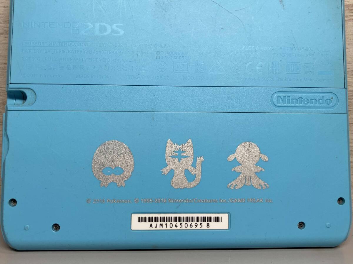 ニンテンドー2DS ポケットモンスター サン・ムーン ライトブルー (FTRSBDAA) 本体のみ_画像6