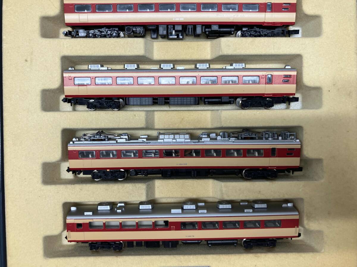 ジャンク 動(dòng)作確認(rèn)済　ライト點(diǎn)燈に難あり KATO 國鉄 485系 特急電車 クハ481 6両セット
