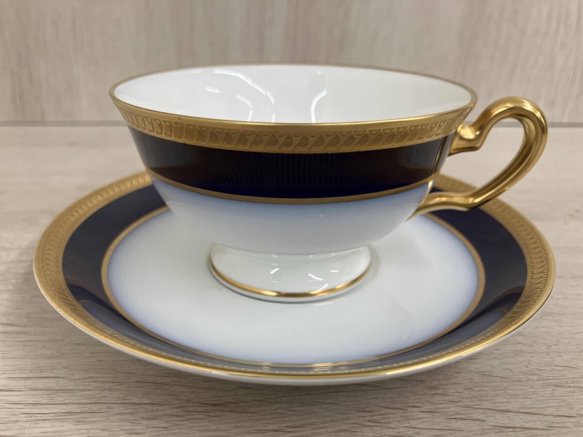 大倉陶園　瑠璃片葉金蝕シリーズ　スープ皿✕5枚 大倉陶園 瑠璃片葉金蝕 スープ皿 深皿 22センチ 大倉陶