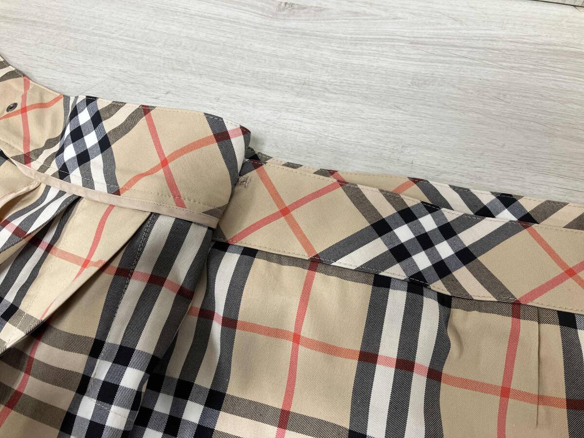 BURBERRY London/プリーツラップスカート/ノバチェック/ベージュ/サイズ34/FX90-050-50