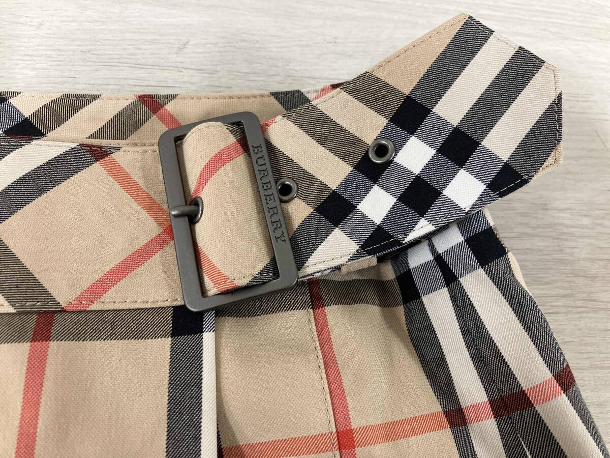 BURBERRY London/プリーツラップスカート/ノバチェック/ベージュ/サイズ34/FX90-050-50
