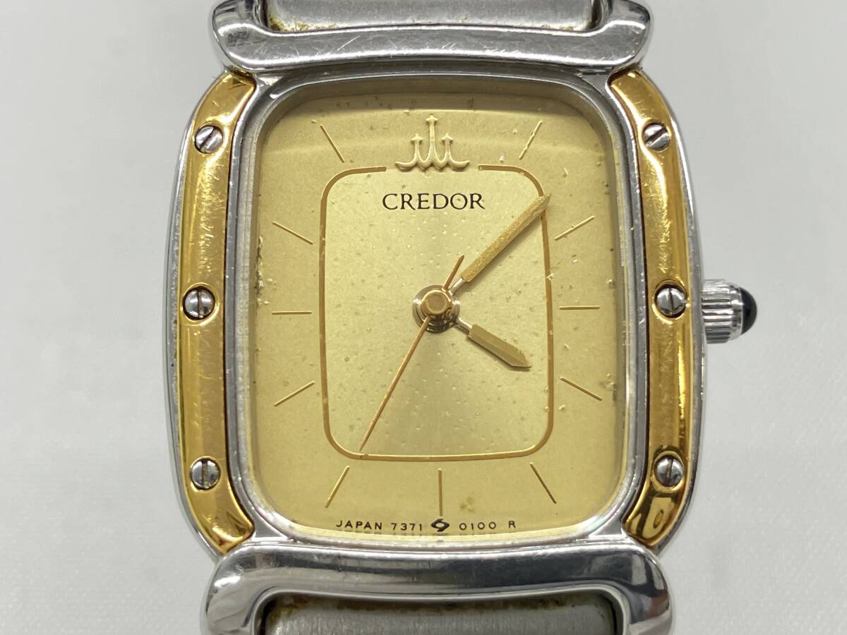 SEIKO/セイコー 18KTベゼル クレドール 稼働 腕時計7371-5010 ジャンク SEIKO/CREDOR/セイコークレドール/7371-5010