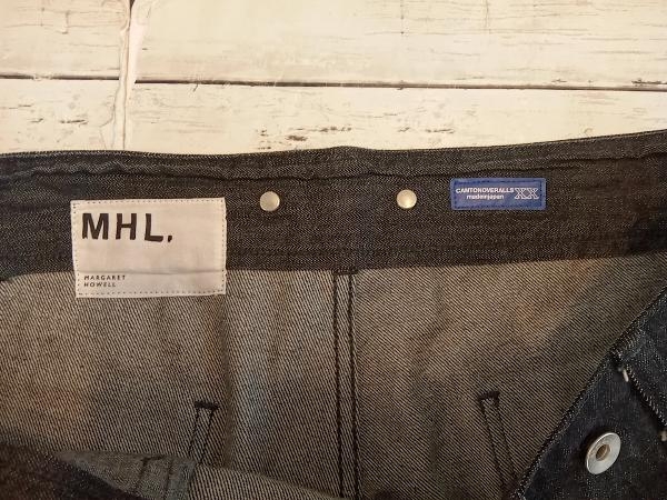 MHL. エムエイチエル ジーンズ 596-3240505 CANTON BLACK DENIM Lサイズ ブラック