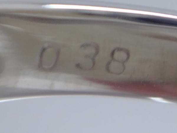 【新品仕上げ済/ソーティング付】 Pt900 真珠 天然ダイヤモンド 0.38ct リング 約11.5號(hào) 9.7g