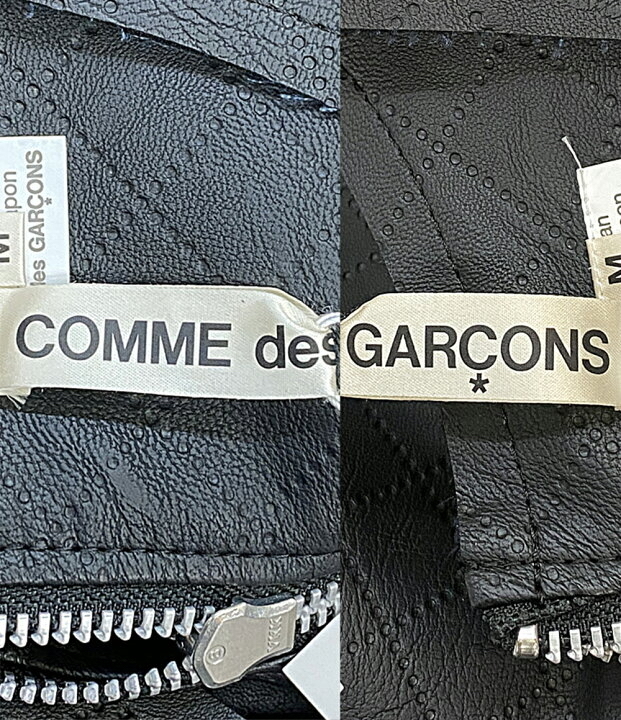 24AW COMME des GARCONS フェイクレザー2WAYノースリーブワンピース M ブラック GN-O001 コムデギャルソン