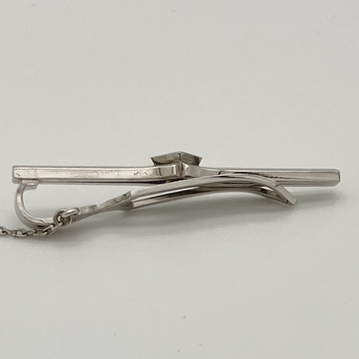 K14WG 14金ホワイトゴールド タイピン 4.2g