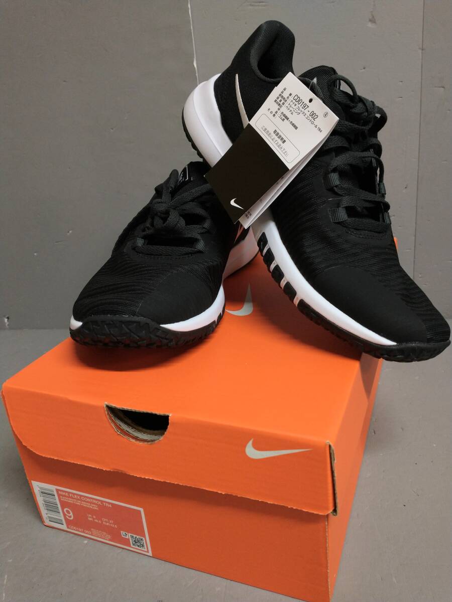 NIKE Nike FLEX CONTROL TR4 Flex контроль 4 CD0197-002 27cm чёрный черный легкий удобный движение ходьба коробка есть с биркой 