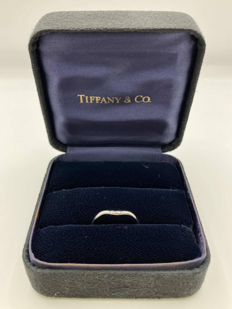 TIFFANY&Co. ティファニー Pt950 プラチナ 14号 総重量約 3.6g リング 指輪 箱付き_画像1