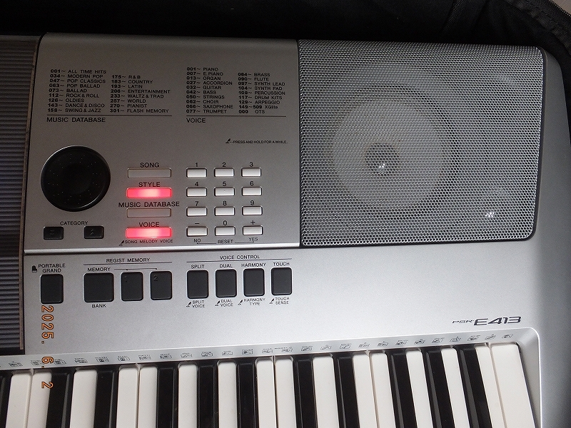 YAMAHA キーボード PORTATONE PSR-E413 動作品_画像4