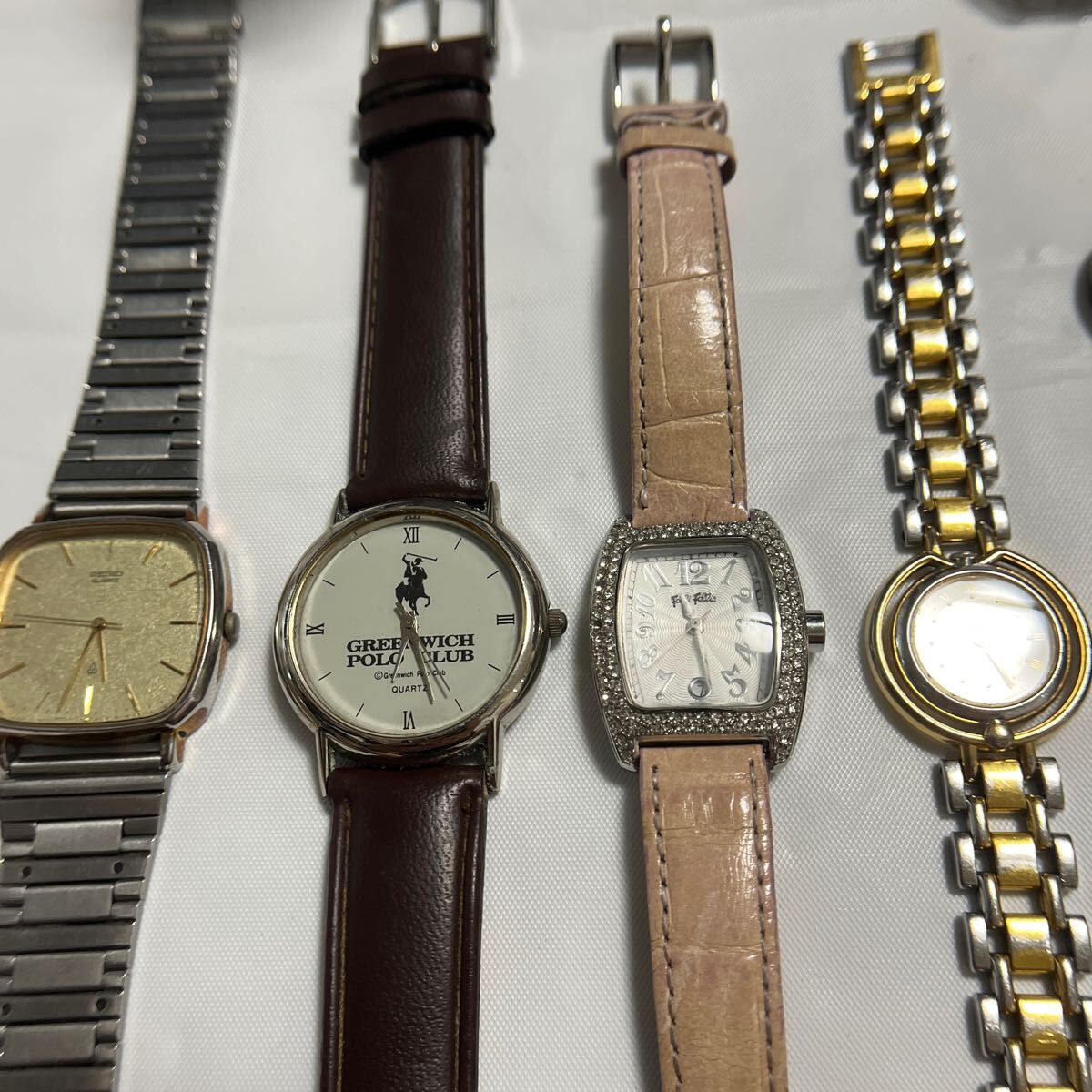 動作未確認 【超豪華11點】GUCCI SEIKO TISSE TECHNOS Medley TISSOT SEASTAR SEIKO 17jewelrs Folli Folli FOSSIL Alessandra Olla 腕時計