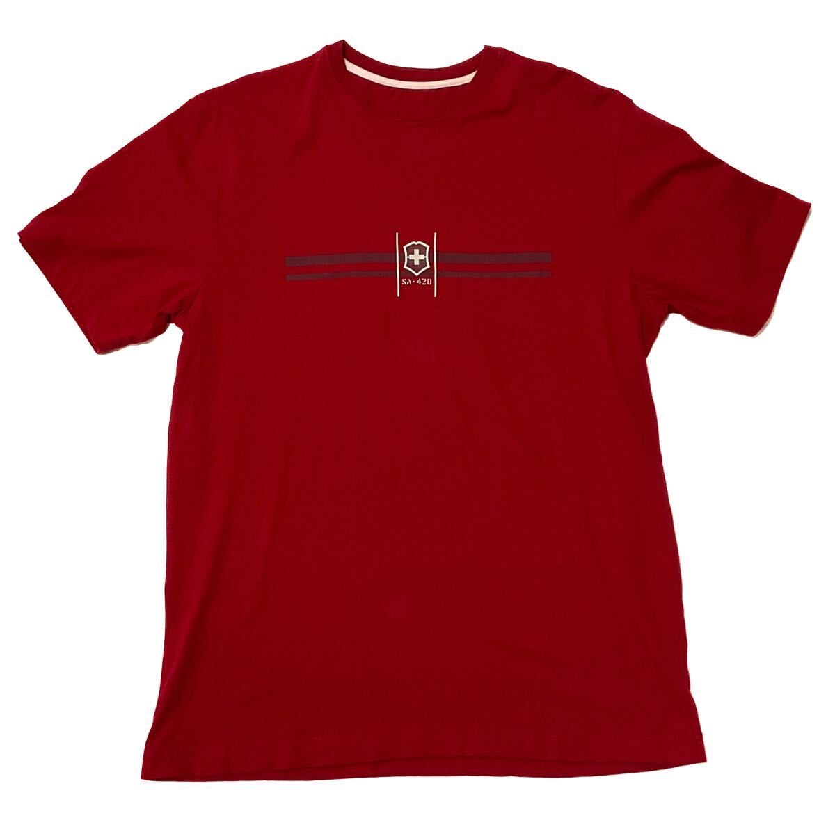 新品同様　ヴィクトリノックス　SA-420 Tシャツ　レッド　Mサイズ ビクトリノックス　victorinox _画像1
