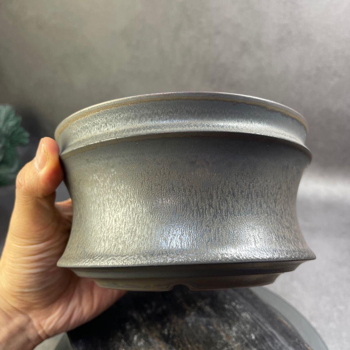 ご971 HAND Made 5.5號(hào)　植木鉢 陶器検（アガベ パキプス 姫巌竜 帝釈天 黒火焔 factory SRL カタチ制作所 グラキリス 塊根植物 亀甲竜