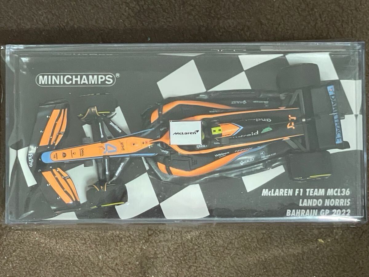 ミニチャンプス 1/43 マクラーレンMCL35M #4 L.ノリス バーレーンGP 2022【MINICHAMPS】