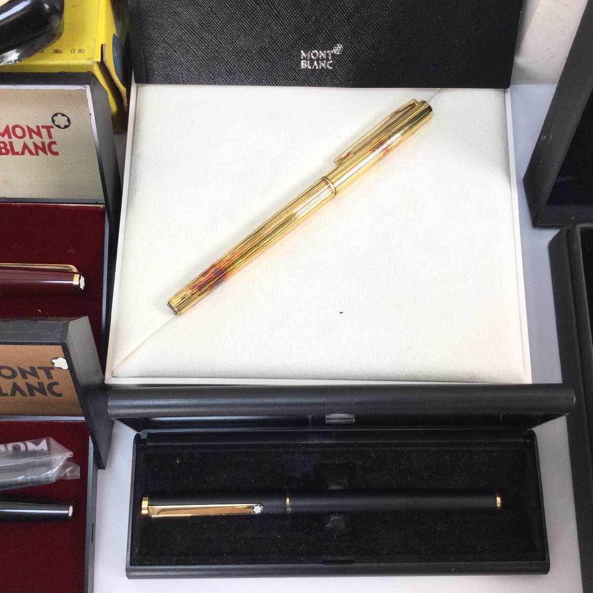 1306 【1～ジャンク】MONTBLANC モンブラン 筆記用具 文房具 まとめ 23點 ボールペン 萬年筆 インク 750 585 刻印 18 14K など