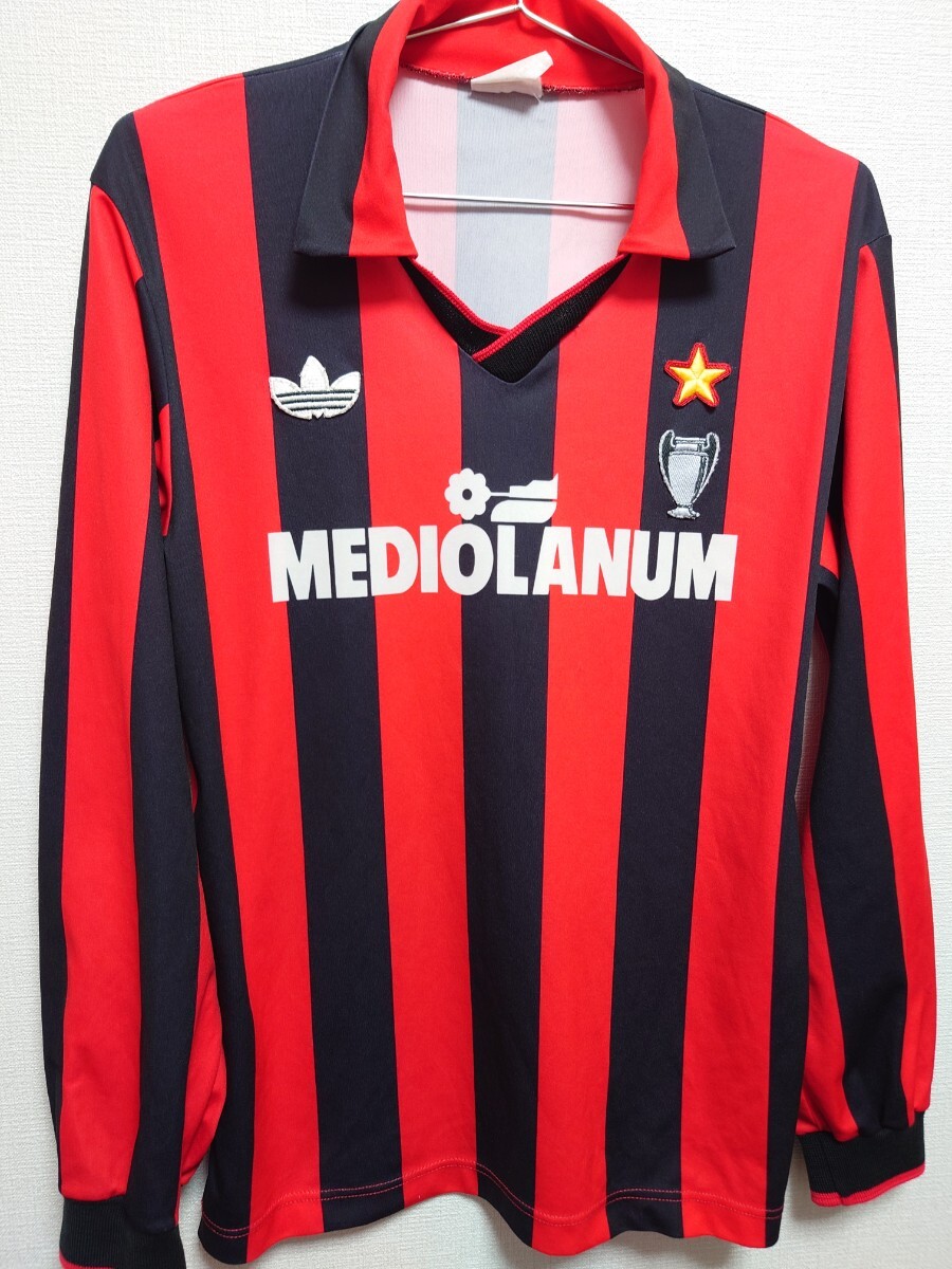 adidas 1990 ?1992 ACミラン 長袖　 ユニフォーム　AC Milan　Мサイズ相當(dāng)