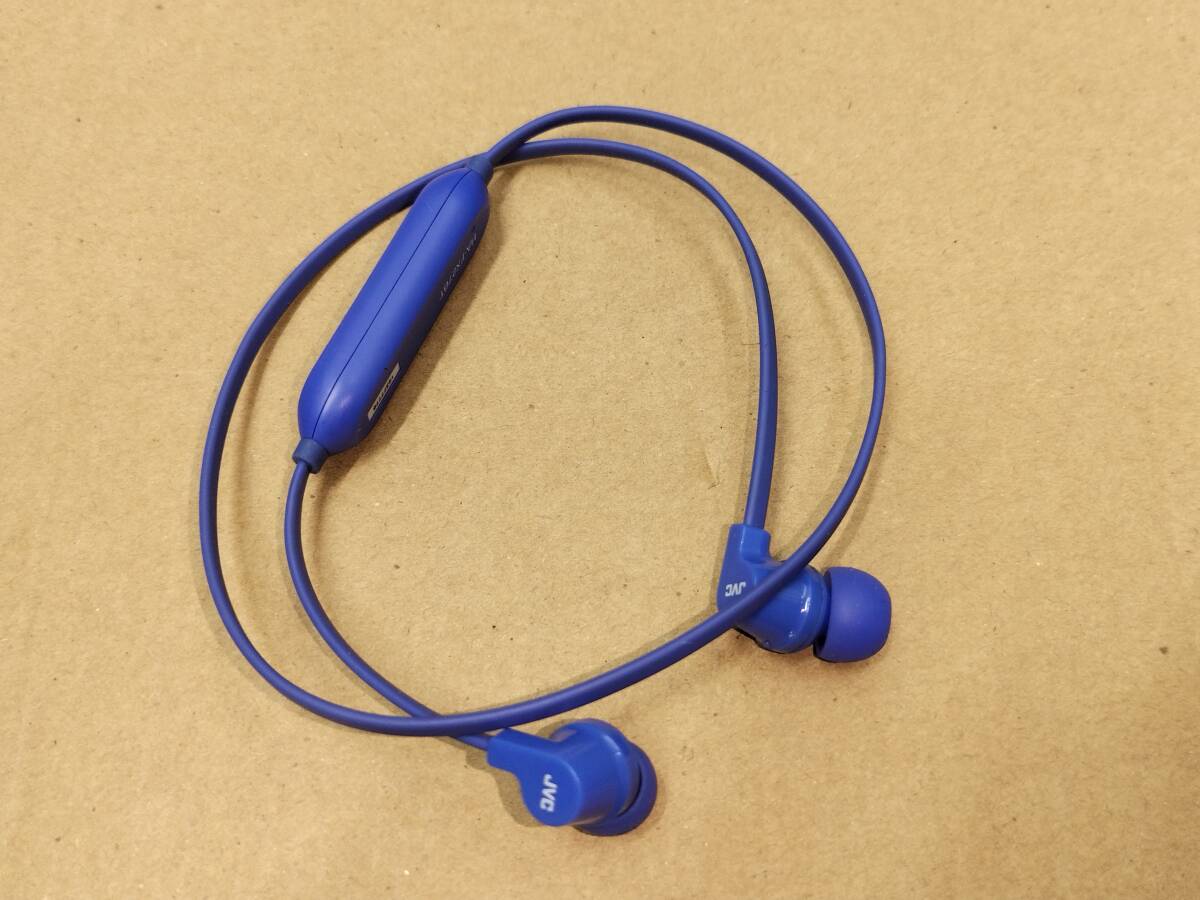 NH2411 JVCケンウッド Bluetooth ワイヤレス イヤホン HA-FX27BT ブルー