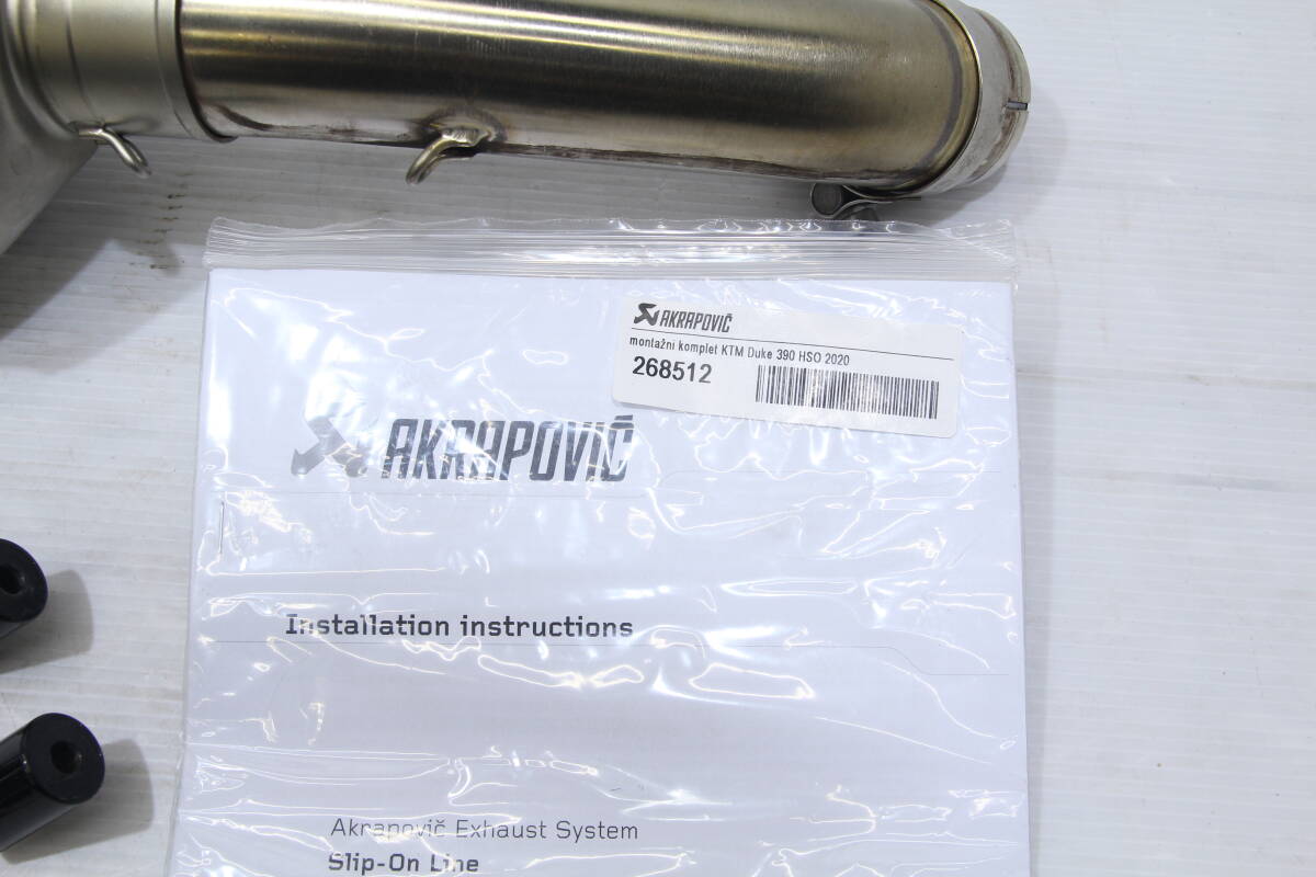  б/у KTM 390DUKE 17*~20* соглашение Akrapovic slip-on глушитель карбоновый 