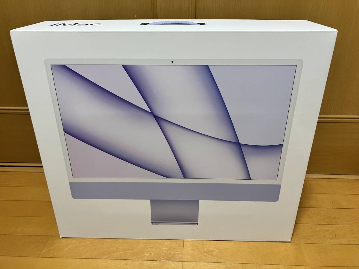  красивый Apple iMac 2020 24 дюймовый Apple M1 8GB SSD 512GB лиловый цифровая клавиатура имеется Magic Keyboard рабочее состояние подтверждено 