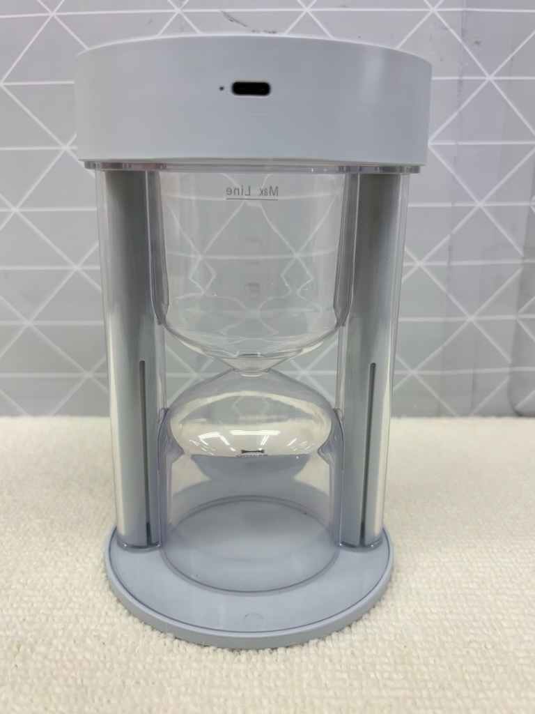 F487 展示品 動確済 BRUNO インテリアライトとしても使える 砂時計型コードレス加濕器 ブルーグリーン インテリア 容量350ml 卓上加濕器 