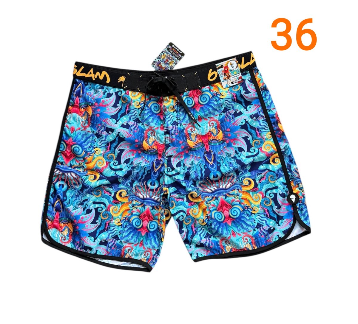 69slam ロックスラム　サーフパンツ 水陸両用　ボードショーツ ハーフパンツ 水著 36インチ XL