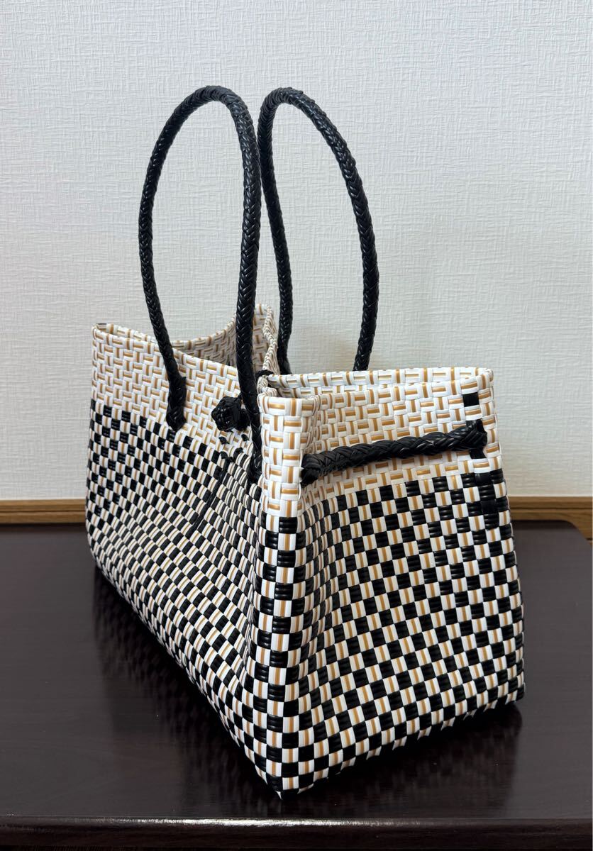 プラカゴ　メルカド　大容量　トートバッグ　ハンドメイド　パサールバッグ かごバッグ　XLサイズ