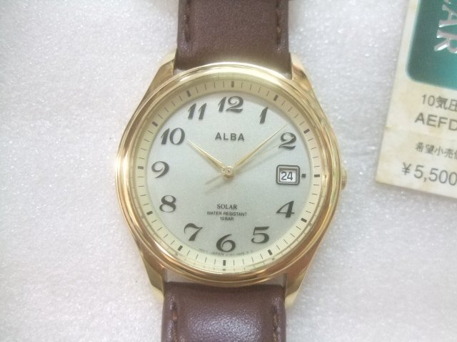 新品メンズセイコーアルバソーラー腕時(shí)計(jì)定価5500円　AC581